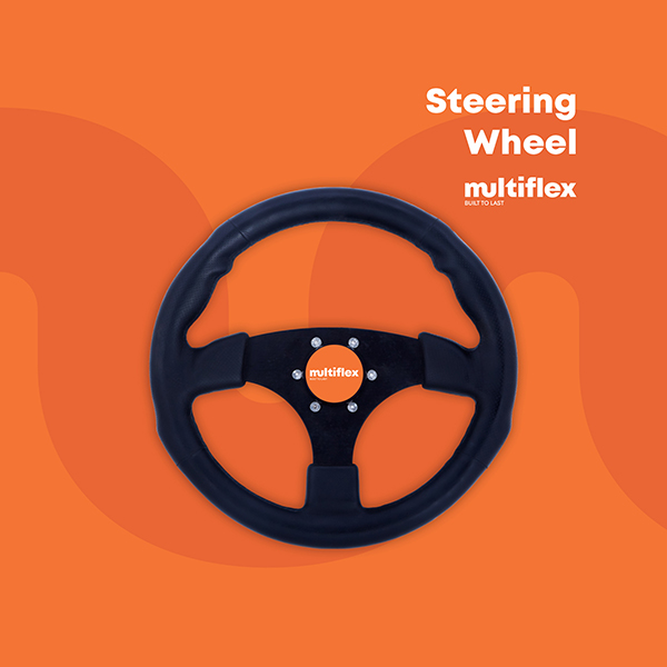W8 | Kappa Sports Black Steering Wheel