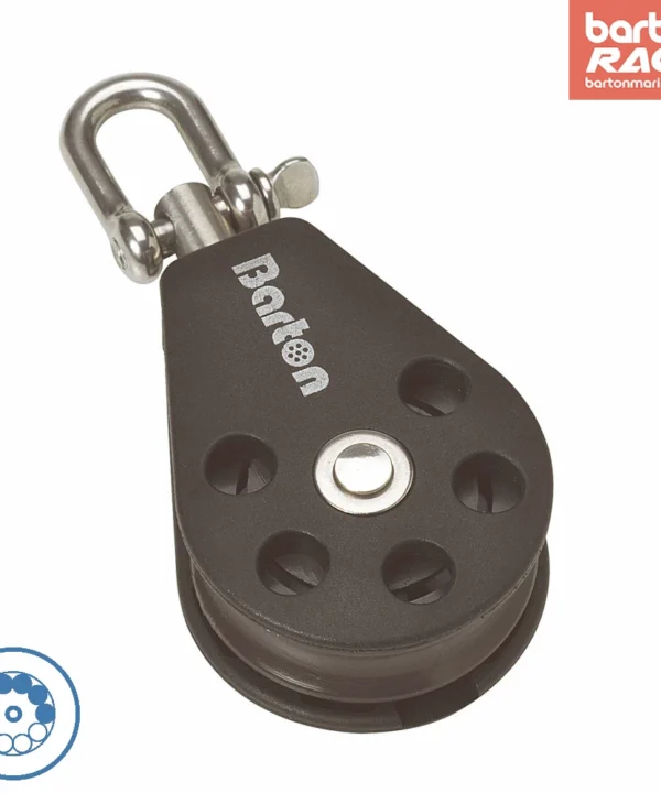 Size 3 45mm Ball Bearing Pulley Block Single Block With Swivel