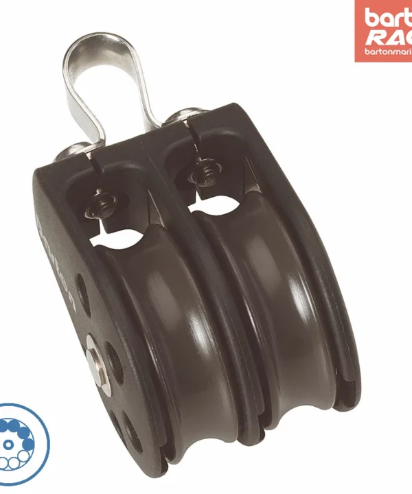 Size 5 54mm Ball Bearing Pulley Block Double Fixed Eye
