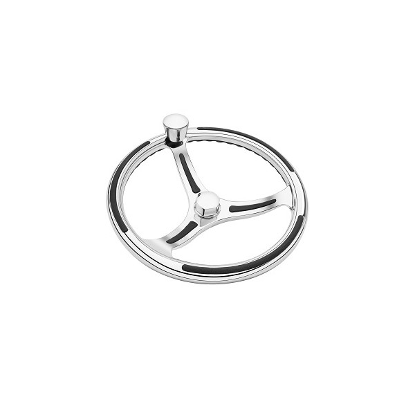 Primus – Polished 316L SS Cast Wheel – Model 740 (Spoke Inserts) – 3/4″ Tapered Shaft — Options: 7401321FG - Image 2