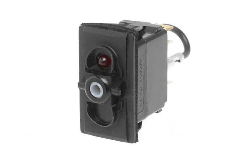Watert LED switch CarlingOn-Off-On Pl Blk
