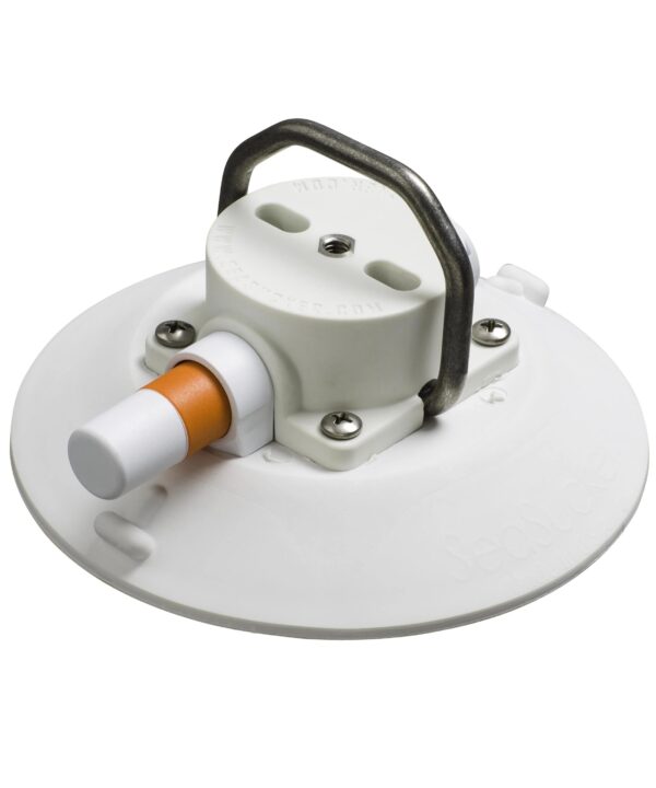 6" SEASUCKER SS D-RING VACUUM MOUNT WHITE