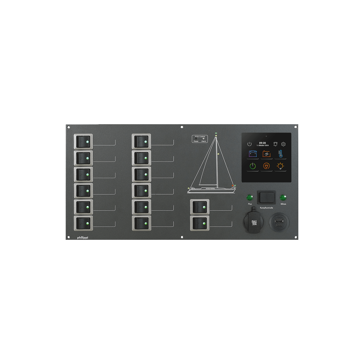 Philippi 20002542 - STV 254-2p Distribution Panel