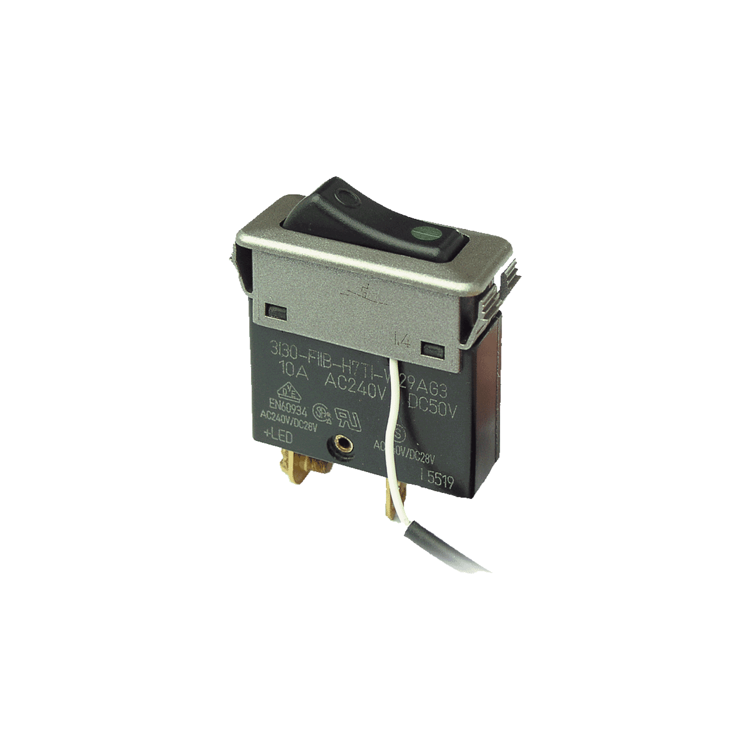 Philippi 131302006 - Overcurrent Circuit Breaker 6A Series 200, ETA 3130-F11B-H7T1-W29AG3-6A