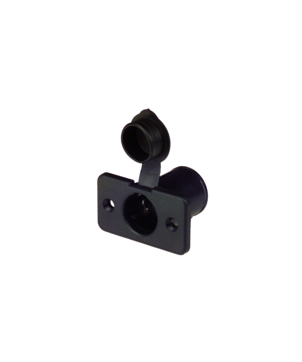 Philippi 700021206 - Built In Socket Outlet With Cover And Rectangular Mounting Flange (ESD 12V Square)