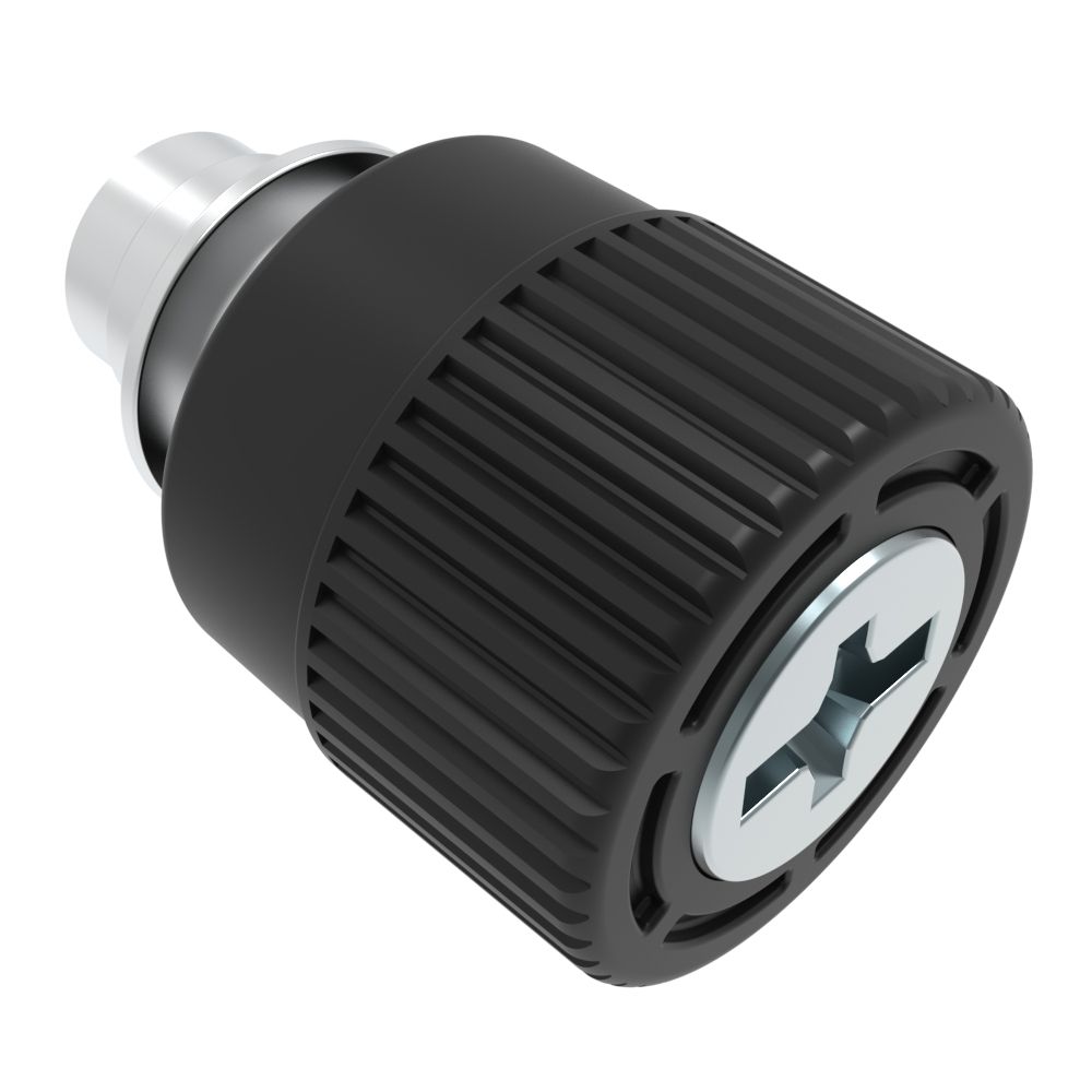 Southco Captive Screw, M5 X 0.8 Thread, Floating, Phillips/Slot Combination, Knob, Black