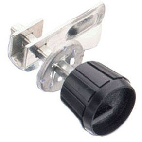 Southco Cam Latch, 12.5mm (.50 in) Max. Grip, Knob , Plastic, Black
