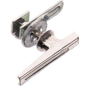 Southco Cam Latch, 25mm (1.00 in) Max. Grip, Steel L Handle , Nickel Plated
