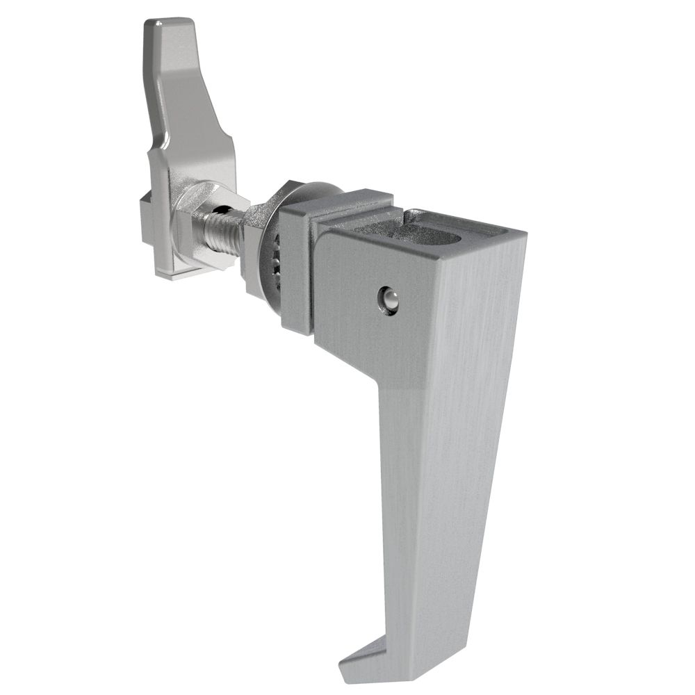 Southco Compression Latch, Lift & Turn, Medium Size, Handle Style, No Restriction, Non-Locking, Zinc Alloy, Chrome Plated, Brushed