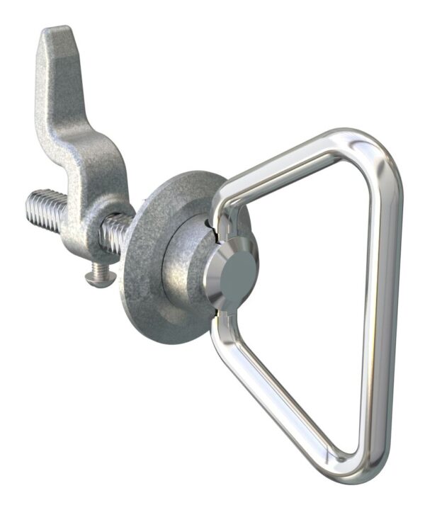 Southco Cam Latch, Medium Size, Bail Handle, Single Point, Zinc Alloy, Chrome Plated