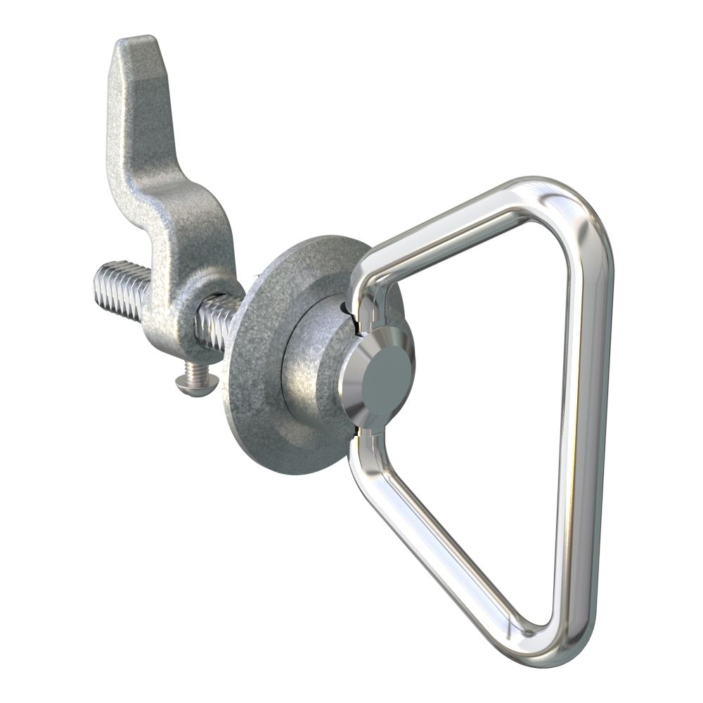 Southco Cam Latch, Medium Size, Bail Handle, Single Point, Zinc Alloy, Chrome Plated