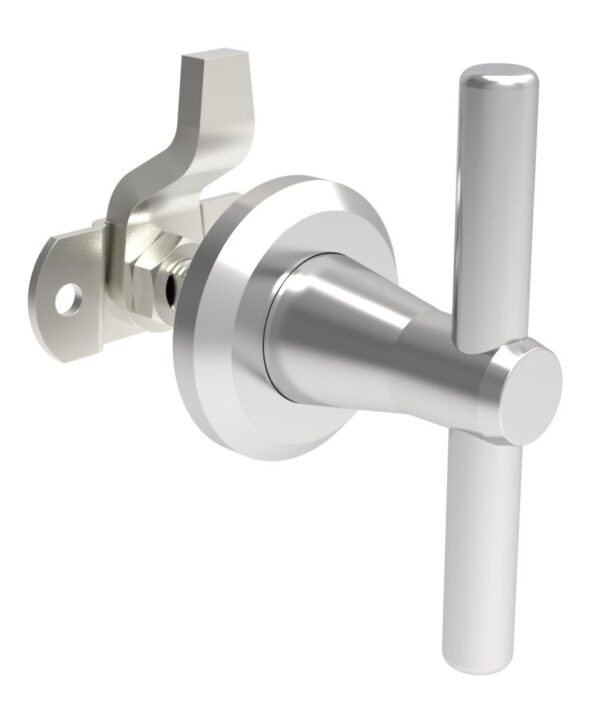 Southco Cam Latch, Large Size, Three Point, Offset Cam, Zinc Alloy, Zinc Plated, Bright Chromate
