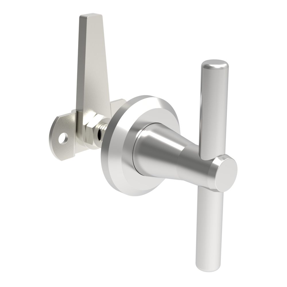 Southco Cam Latch, Large Size, Three Point, Straight Cam, Zinc Alloy, Zinc Plated, Bright Chromate
