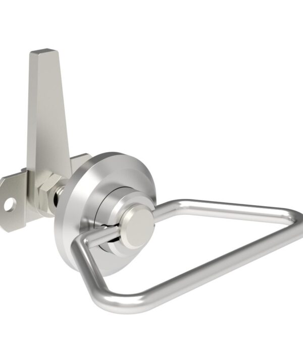 Southco Cam Latch, Large Size, Bail Handle, Three Point, Straight Cam, Zinc Alloy, Zinc Plated, Bright Chromate