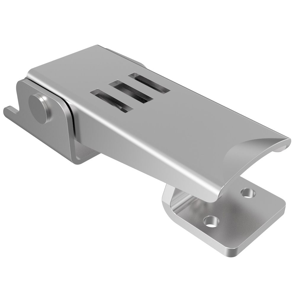 Southco Under-center Draw Latch Small Size, Steel, Zinc Plate, Bright chromate