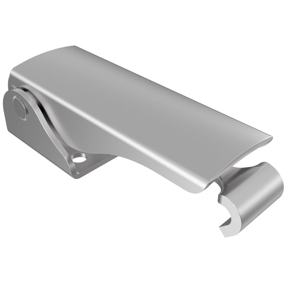 Southco Under-center Draw Latch Medium Size, Steel, Zinc Plate, Bright chromate
