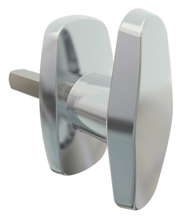 Southco Cam Latch Compact 'T' Handle, Hand Operated, Zinc Alloy, Chrome Plated, Polished