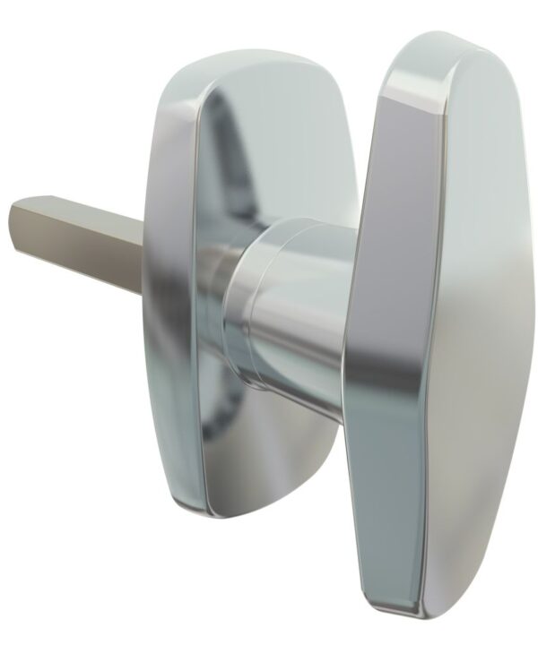 Southco Cam Latch Compact 'T' Handle, Hand Operated, Zinc Alloy, Chrome Plated, Polished