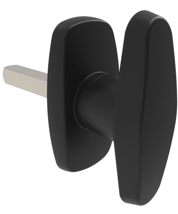 Southco Cam Latch Compact 'T' Handle, Hand Operated, Zinc Alloy, Powder Coat, Black