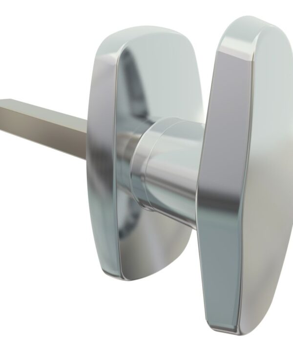 Southco Cam Latch Compact 'T' Handle, Hand Operated, Zinc Alloy, Chrome Plated, Polished