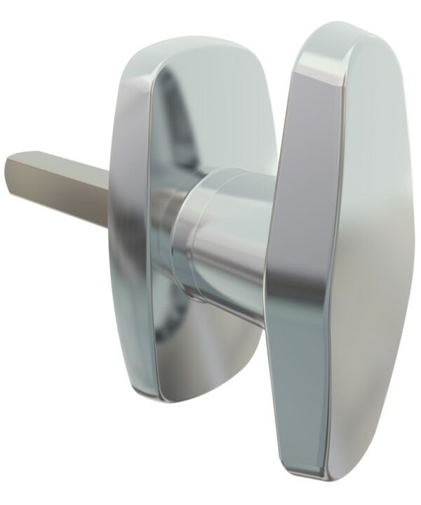Southco Cam Latch Compact 'T' Handle, Hand Operated, Zinc Alloy, Chrome Plated, Polished