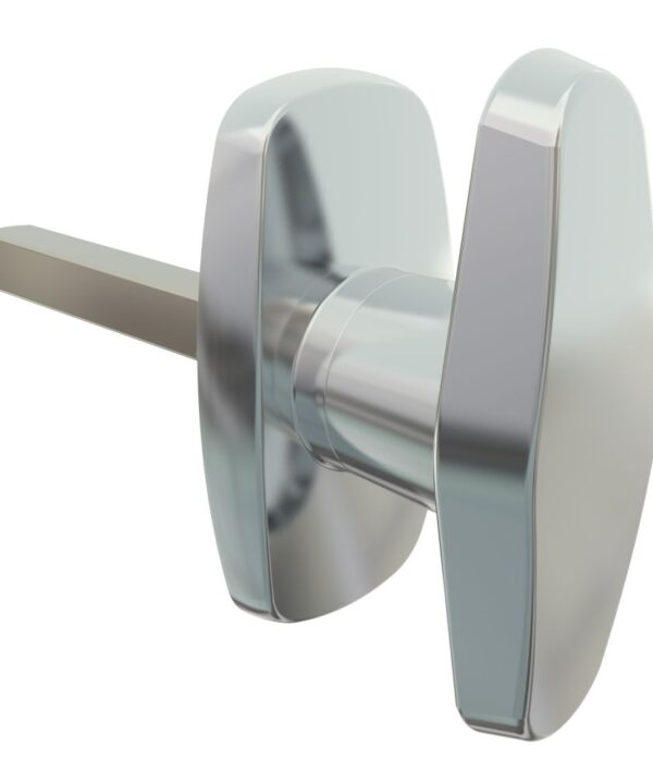 Southco Cam Latch Compact 'T' Handle, Hand Operated, Zinc Alloy, Chrome Plated, Polished