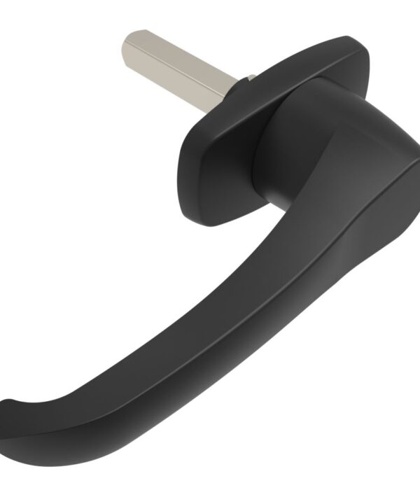 Southco Cam Latch L-Handle, Hand Operated, Zinc Alloy, Powder Coat, Black