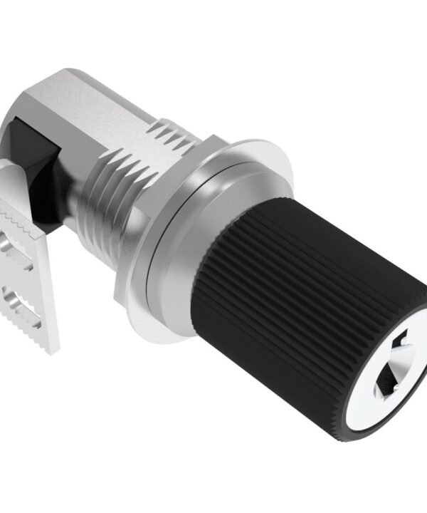Southco Push-to-Close Latch, Small Size, Key Locking, Zinc Alloy, Chrome Plated, Polished
