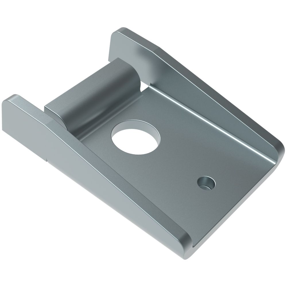Southco Over-center Draw Latch Small Size, Concealed Keeper (single hole with locating lug), Steel, Zinc Plate, Bright chromate