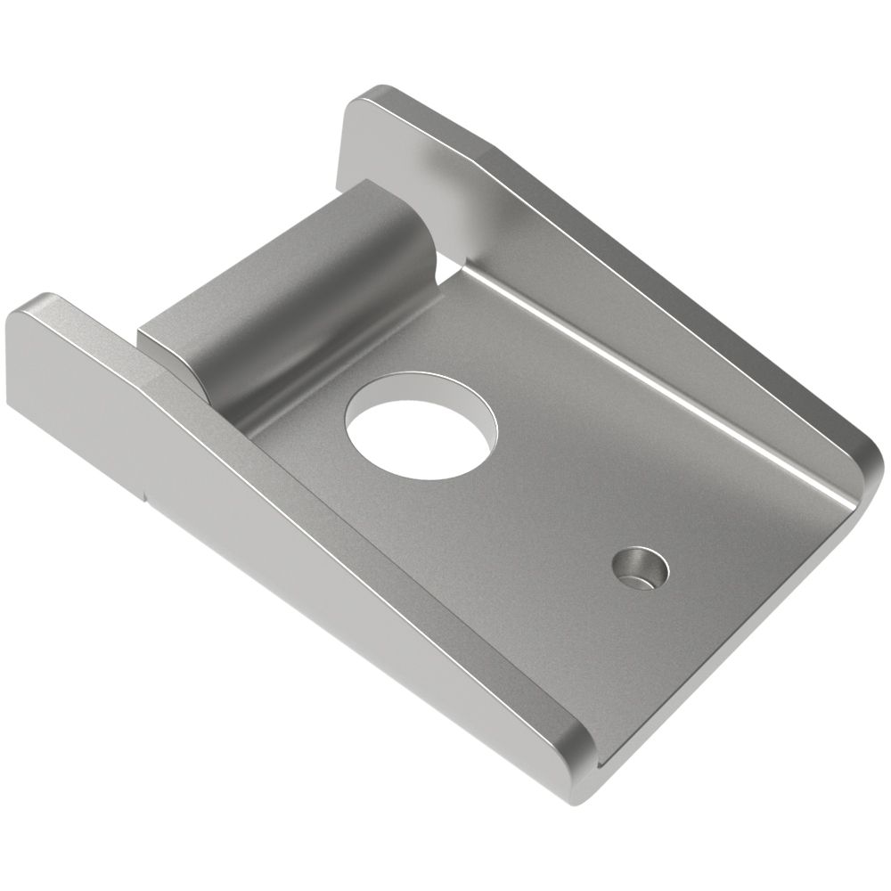 Southco Over-center Draw Latch Small Size, Concealed Keeper (single hole with locating lug), Stainless Steel, Passivated