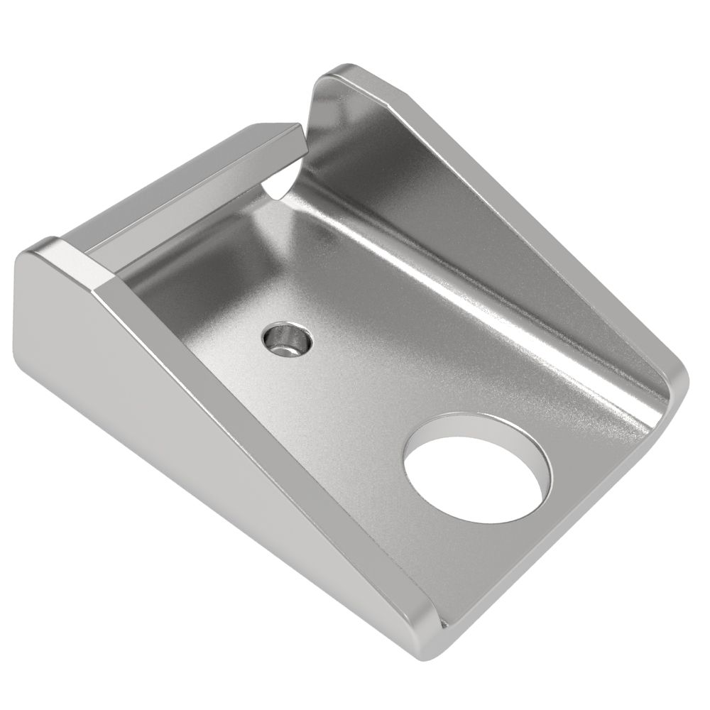 Southco Over-center Draw Latch Medium Size, Exposed Keeper (single hole with locating lug), Steel, Zinc Plate, Bright chromate
