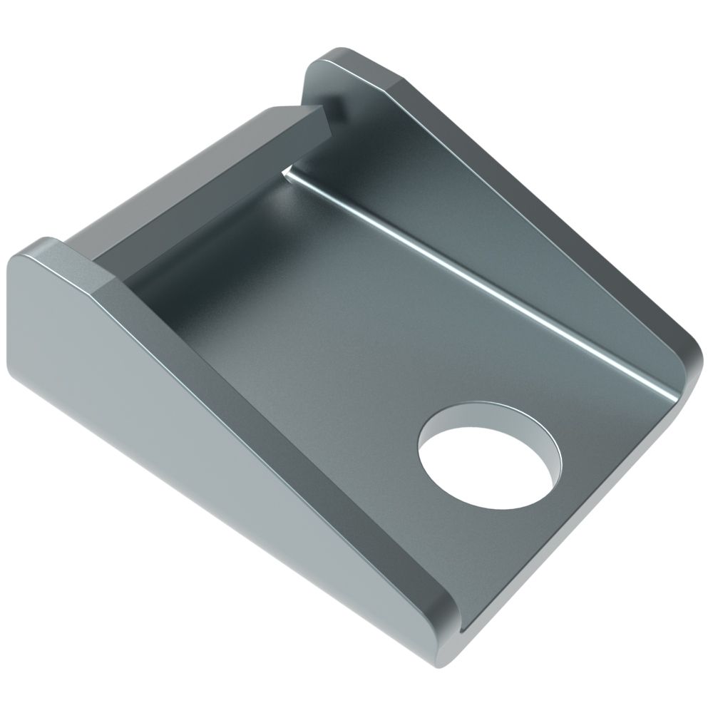 Southco Over-center Draw Latch Medium Size, Exposed Keeper (single hole mount), Steel, Zinc Plate, Bright chromate