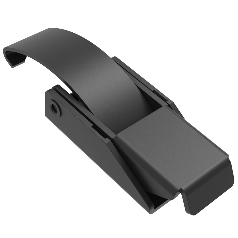 Southco Over-center Draw Latch Medium Size, Tab Down, No Keeper, Steel, Powder Coat