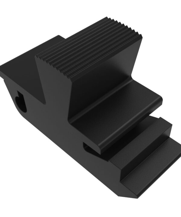 Southco Push-to-Close Slide Latch, Snap-in, Small Size, 1.2mm (.050 in) Panel Thickness, 4.8mm (.190 in) Total Grip, ABS, Black