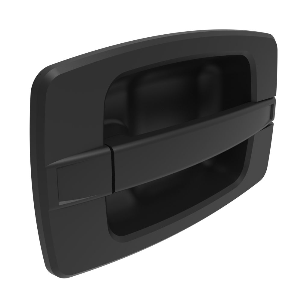 Southco Actuator, Single or Multi Point, With Cable Bracket, Large Handle, Flush Mount, Non-Locking, Nylon, Black