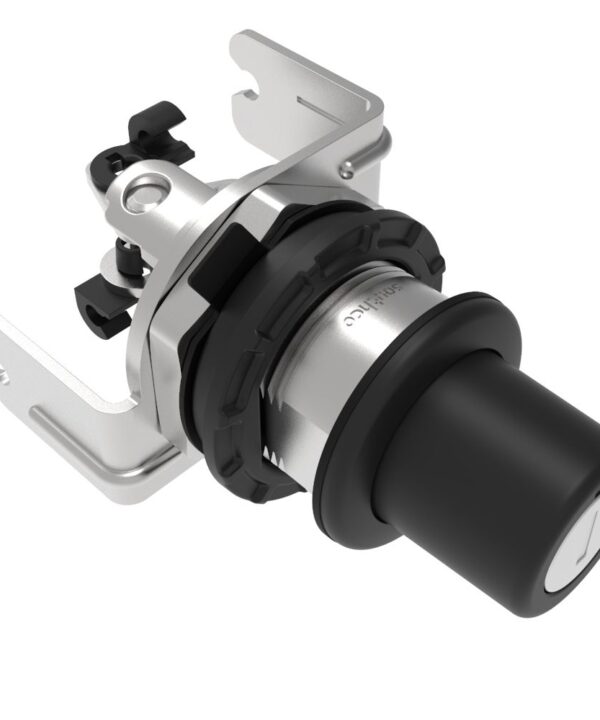 Southco Actuator, Single or Multi Point, with Cable Bracket, Push Button, Standard Key Multiple Key Codes (2 Keys Included), Nylon, Black