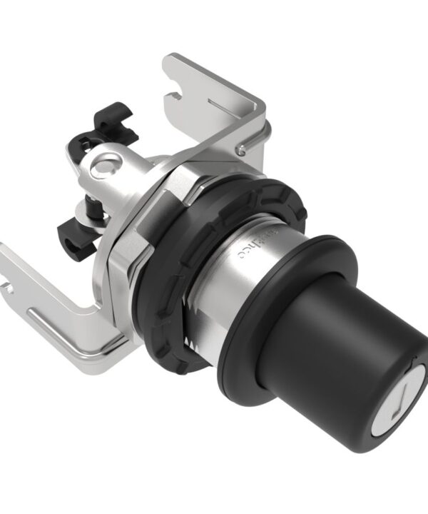 Southco Actuator, Single or Multi Point, with Cable Bracket, Push Button, CH 751 Key (Keys Not Included), Nylon, Black