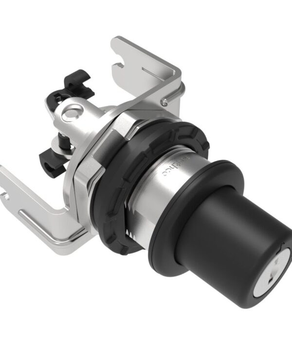 Southco Actuator, Single or Multi Point, with Cable Bracket, Push Button, Standard Key Multiple Key Codes (2 Keys Included), Nylon, Black