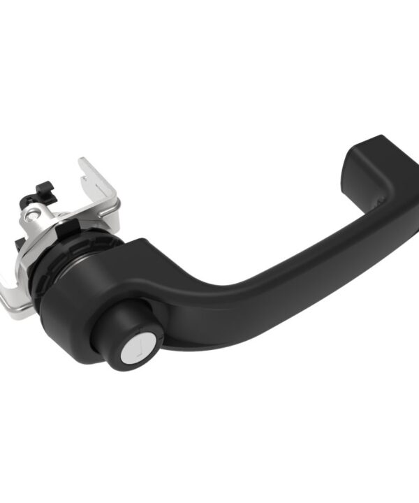 Southco Actuator, Single or Multi Point, with Cable Bracket, Push Button Handle, Locking, Reversible R001 (Keys Not Included), Nylon, Black