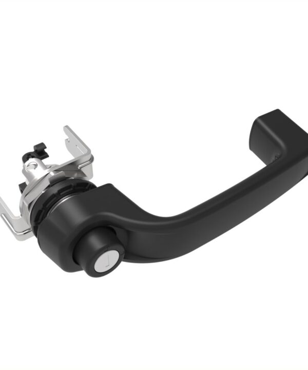 Southco Actuator, Single or Multi Point, with Cable Bracket, Push Button Handle, Locking, Reversible R001 (Keys Not Included), Nylon, Black