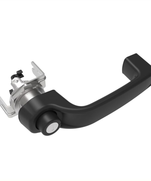 Southco Actuator, Single or Multi Point, with Cable Bracket, Push Button Handle, Locking, Reversible R001 (Keys Not Included), Nylon, Black