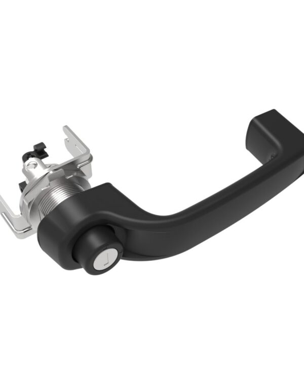 Southco Actuator, Single or Multi Point, with Cable Bracket, Push Button Handle, CH 751 Key (Keys Not Included), Nylon, Black