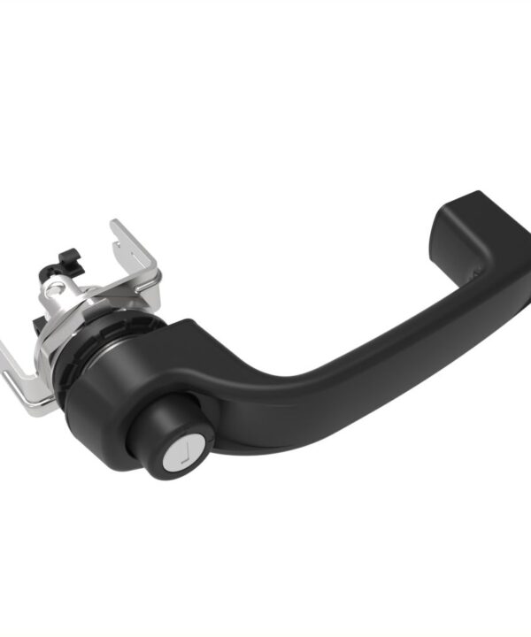 Southco Actuator, Single or Multi Point, with Cable Bracket, Push Button Handle, CH 751 Key (Keys Not Included), Nylon, Black