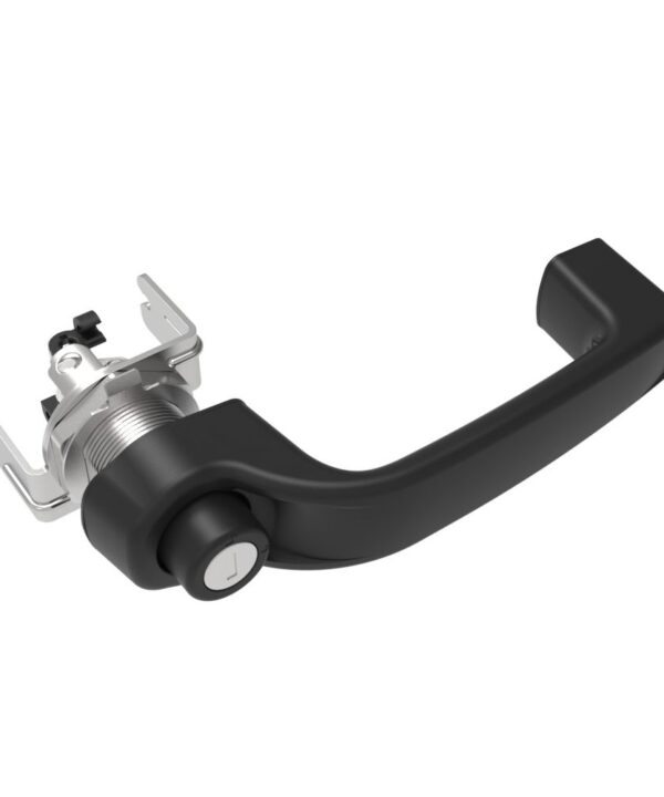 Southco Actuator, Single or Multi Point, with Cable Bracket, Push Button Handle, CH 751 Key (2 Keys Included), Nylon, Black