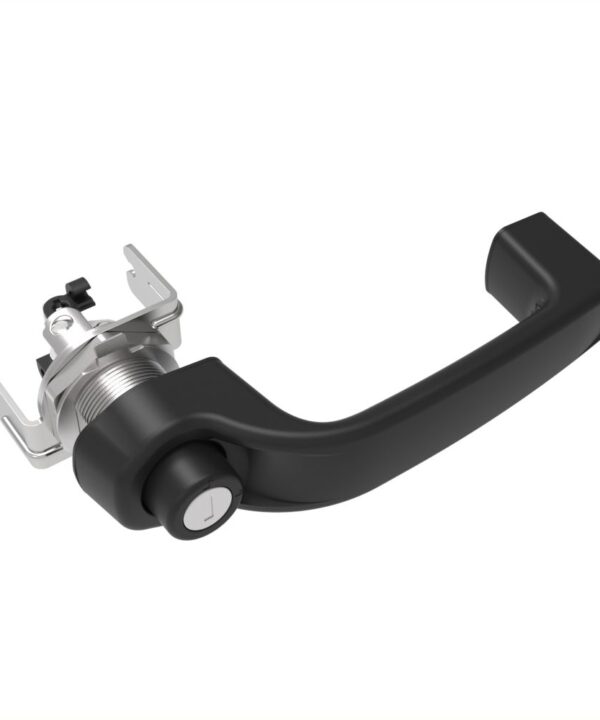 Southco Actuator, Single or Multi Point, with Cable Bracket, Push Button Handle, CH 751 Key (2 Keys Included), Nylon, Black