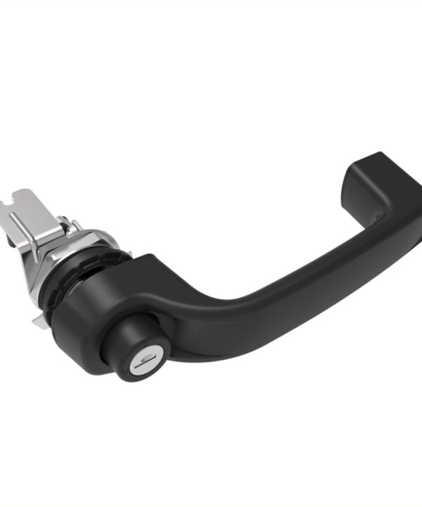 Southco Actuator, Single or Multi Point, with Cable Bracket, Push Button Handle, Standard Key Multiple Key Codes (2 Keys Included), Nylon, Black