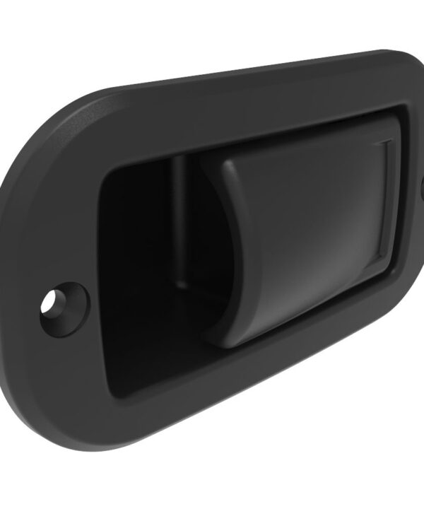 Southco Actuator, Paddle, Non-Locking, Aluminum Alloy, Black