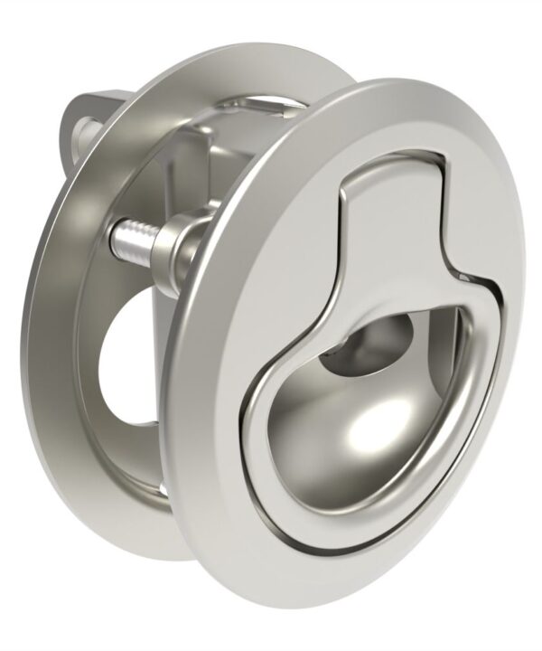 Southco Actuator, Key Locking, Small Size, 316 Stainless Steel, Electropolished, Bright