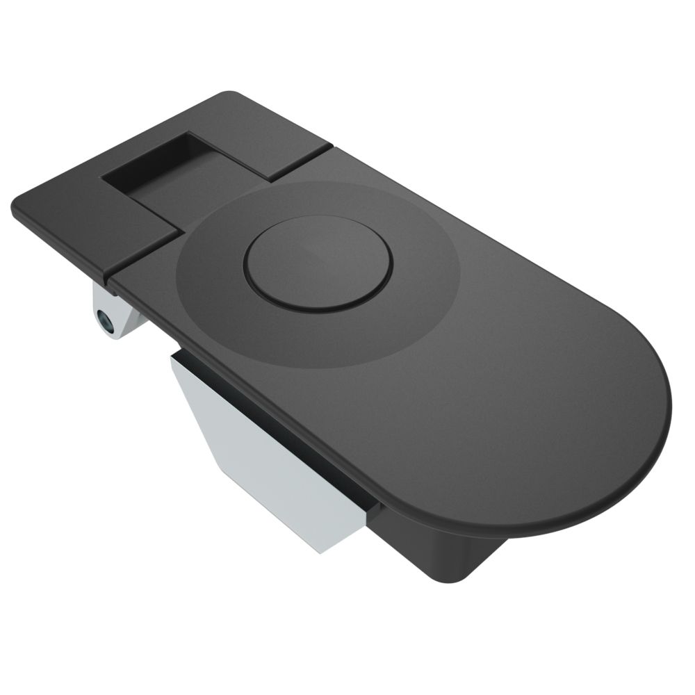 Southco Compression Latch, Sealed Lever Latch, No Restriction, Non-locking, 1-11mm Panel, 29-45mm Grip, Zinc Alloy, Powder Coat, Black