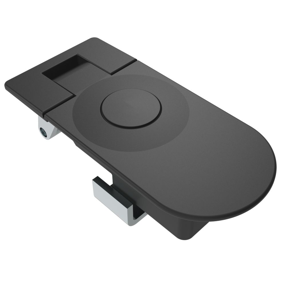 Southco Compression Latch, Sealed Lever Latch, No Restriction, Non-locking, 11-21mm Panel, 29-45mm Grip, Zinc Alloy, Powder Coat, Black
